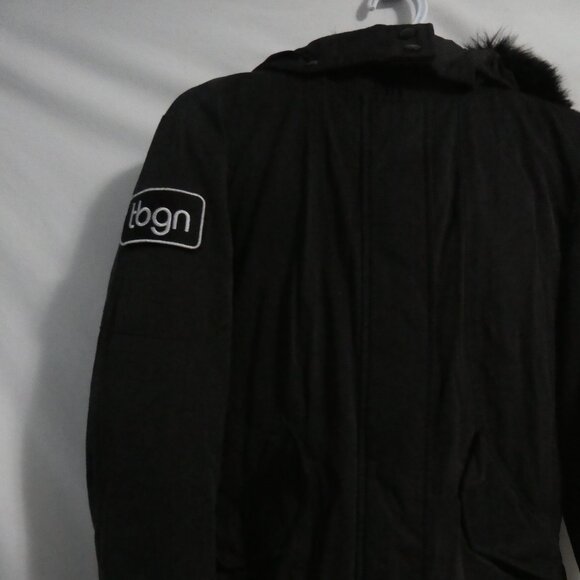 TOBOGGAN Cold Weather Gear | xs - extra small | Black Hooded Long Parka Coat - Picture 7 of 15